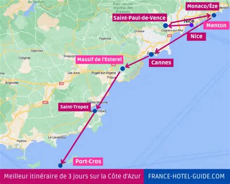 Le meilleur itinéraire de 3 jours à faire sur la Côte d Azur