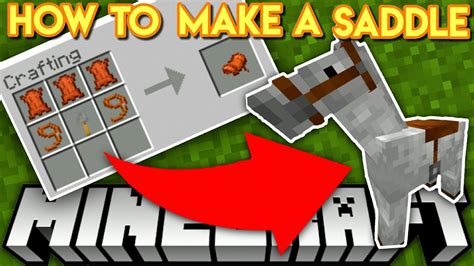 How Do U Make A Saddle In Minecraft At Dorothy Fernandez Blog