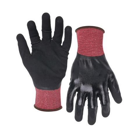 G Cut Resistant Shell Nitrile Sandy Double Coated Gloves Fully Palm