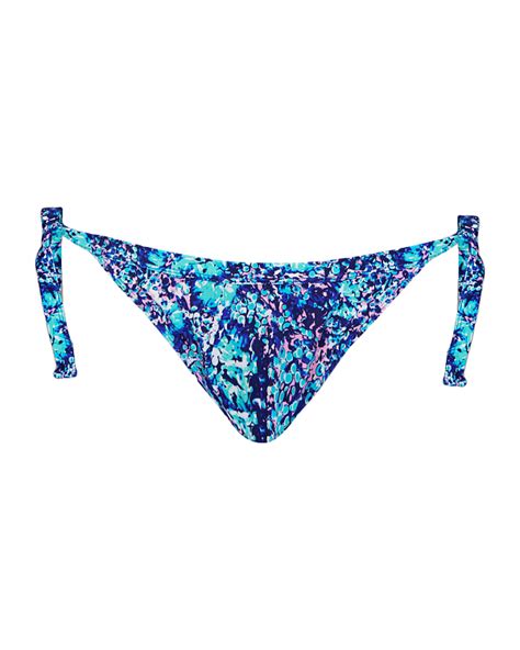 Mykonos String Bikini Brief Blue Print Tkd Lingerie