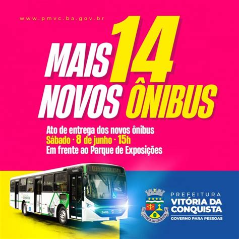 Frota do transporte coletivo de Vitória da Conquista receberá mais 14