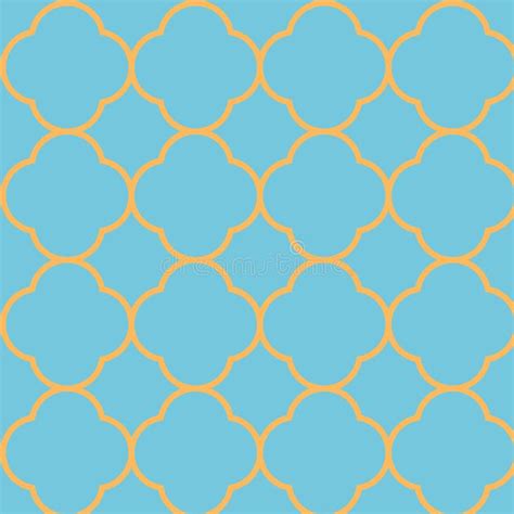 Quatrefoil Seamless Repeat Pattern Design Stock Vector Illustration