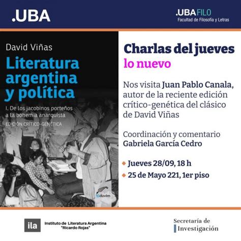 Charlas De Los Jueves Del Ila Sobre La Edici N De Literatura Argentina