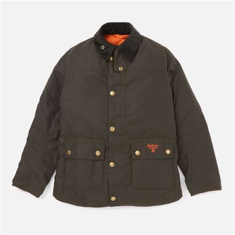 Barbour Boys Stybarrow Wax Jacket Olive Clothing