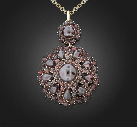 Victorian Bohemian Garnet Pendant Circa 1870 80 Gerard McCabe Antiques