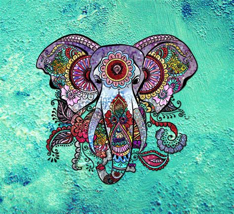 Download Aesthetic Boho Elephant Mandala Wallpaper | Wallpapers.com