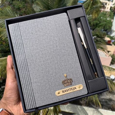 Personalized Diary With Card Holder Pen Gift For Corporate Employee