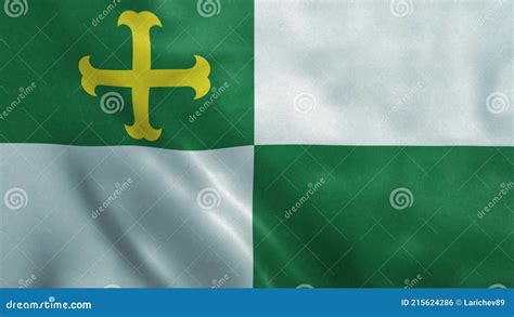 Comerio Flag, City of Puerto Rico. 3d Illustration Stock Illustration ...