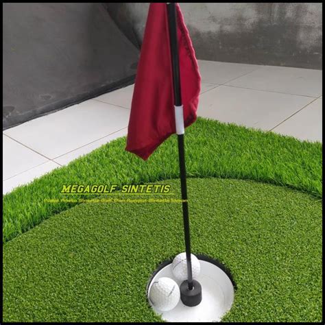 Jual Hole Cup Mini Golf Hole Stick Flags Hole Cup Tiang Bendera Golf