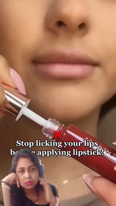 Stop Licking Your Lips Before Applying Lipstick Lipstichack Lipstick