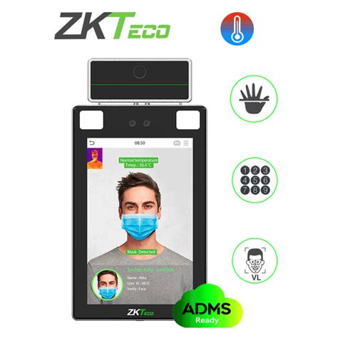 Zkteco Proface X Ti Terminal De Control De Acceso Y Asistencia Facial Y Palma Con Medición De