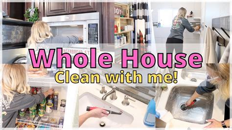 Whole House Clean With Me Clean With Me Cleaning Motivation Real