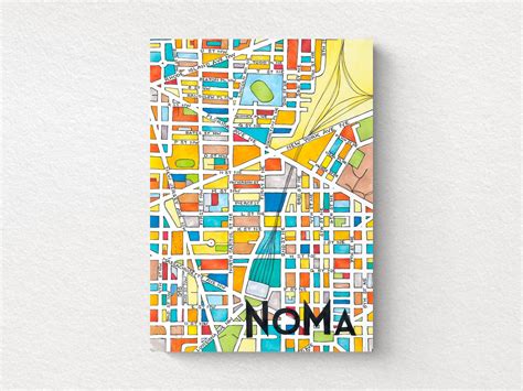 NoMa Art Map Greeting Card – Jenni Bick Custom Journals