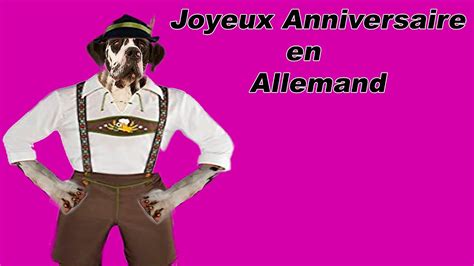 Joyeux Anniversaire en Allemand Zum Geburtstag viel Glück YouTube