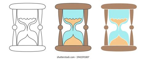 Hourglass Design Vector Illustration Hand Drawn Stock Vector Royalty Free 1941591007