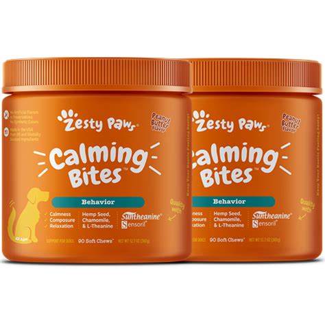 Calming Bites™ For Dogs Stress And Anxiety Zesty Paws