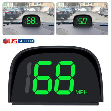 Car Hud Gps Head Up Display Speedometer Odometer Digital Speed Mph