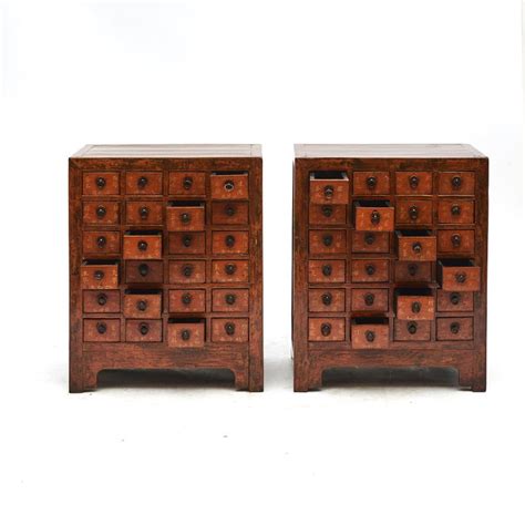 Pair Of Chinese Apothecary Pharmacy Medicine Chest For Sale At 1stdibs