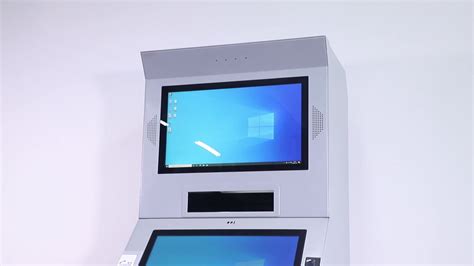 Free Standing Self Service Touch Screen Cash Coin Payment Currency