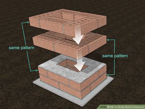 How To Build Brick Columns With Pictures Wikihow