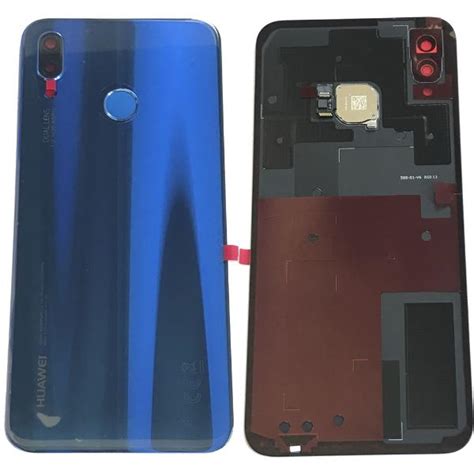 Tapa Trasera Original Para Huawei P Lite Azul Con Lente Y Huella