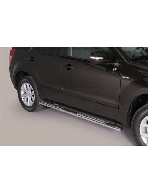 Marche Pieds Ovales Design Finition Inox Suzuki Grand Vitara 2009 2015