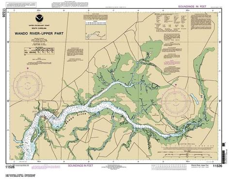 Themapstore Noaa Charts 11526 Wando River Charleston Harbor Charleston South Carolina Georgia