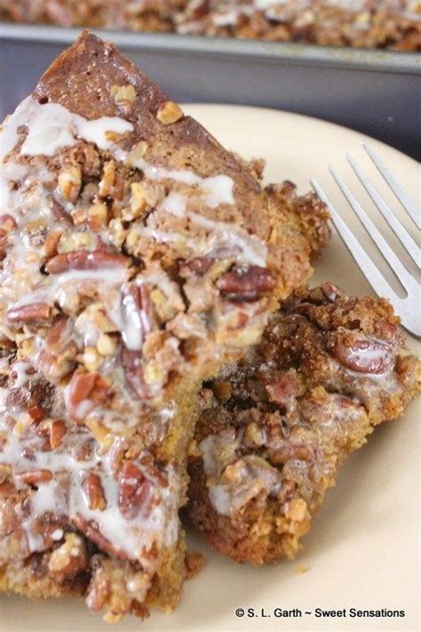 Glazed Brown Sugar Pecan Coffee Cake Recipe Pecan Coffee Cake