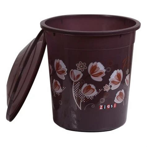 With Open Lid Ppcp Plastic Printed Dustbin For General Capacity