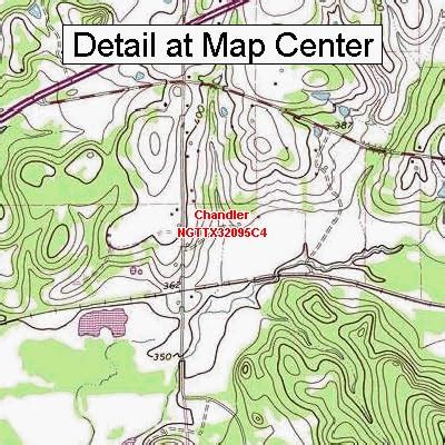 Amazon Usgs Topographic Quadrangle Map Chandler Texas Folded