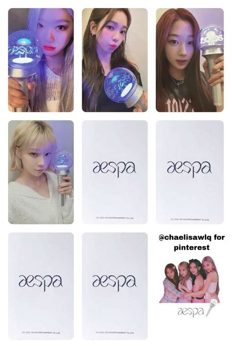 Aespa Photocards Template Kart Ablonu Sticker Tasar M Eli I Fikirleri