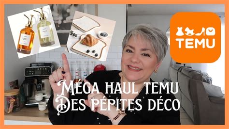 Haul TEMU des PEPITES pour la cuisine Déco YouTube