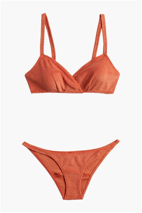 Lisa Marie Fernandez Cotton Blend Terry Bikini The Outnet