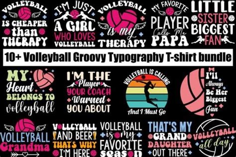 Volleyball Typography Svg Bundle T Shirt Graphic By Almamun2248 · Creative Fabrica