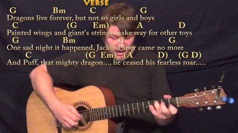 Puff The Magic Dragon Fingerstyle Guitar Cover Lesson In G With