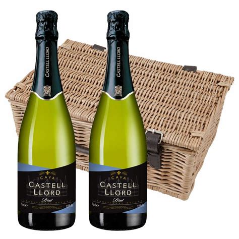 Castell Llord Brut Cava 75cl Twin Hamper 2x75cl Buy Online For