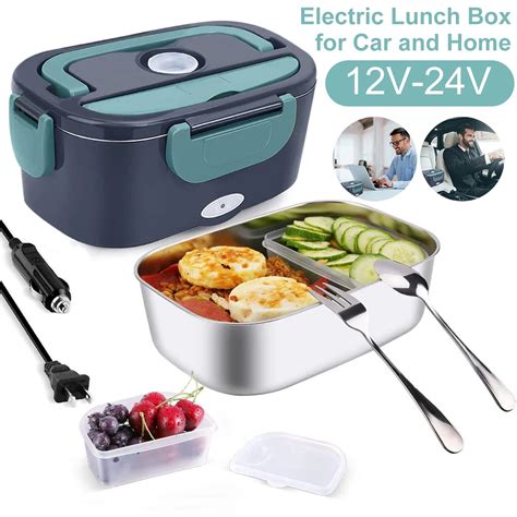 Electric Lunch Box Food Warmer Lunch Box Reusable 304 Stainless Steel