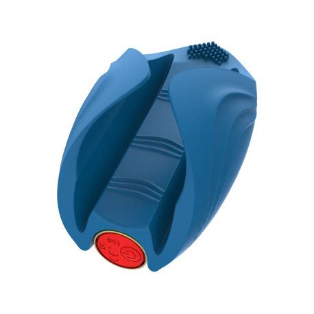 Masturbateur Homme Vibrant Bleu En Silicone