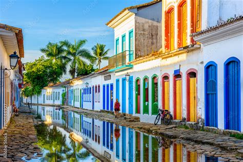 Foto De Street Of Historical Center In Paraty Rio De Janeiro Brazil