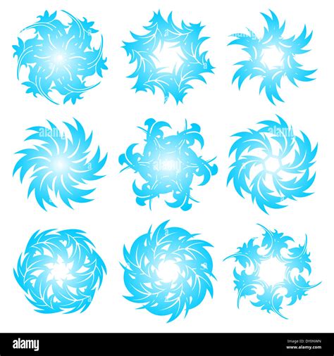 Set of snowflakes Stock Photo - Alamy