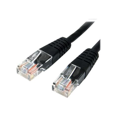 Cat5e Ethernet Cable 3 Ft Black Patch Cable Molded