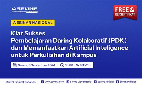 Event Sevima Webinar Nasional Kiat Sukses Pembelajaran Daring