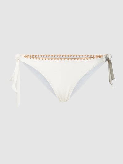 Banana Moon Bikini Slip Mit Strukturmuster Modell DIMKA Offwhite