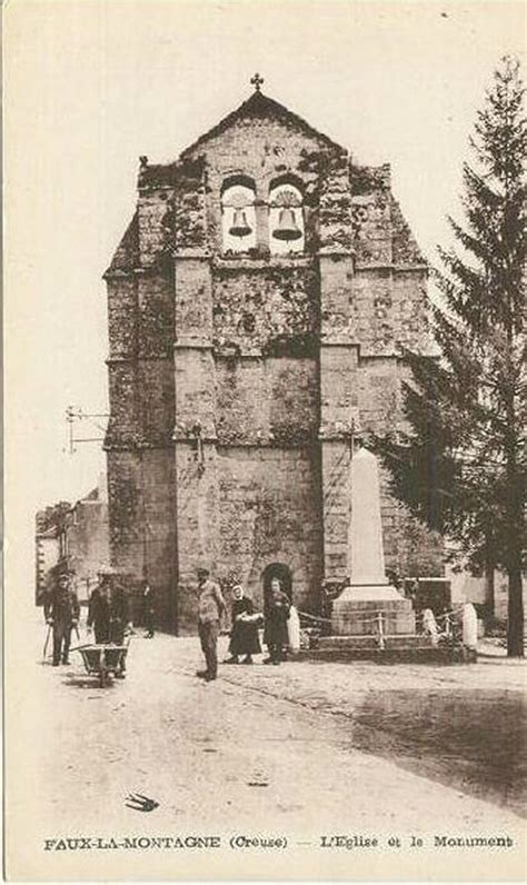 Faux La Montagne L Glise Carte Postale Ancienne Et Vue D Hier Et