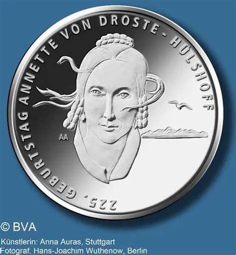 Germany Euro Silver Coin Th Anniversary Of The Birth Of Annette