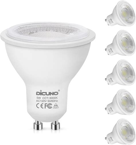 Dicuno W Equivalent Gu Led Bulbs K Daylight White Mr Gu