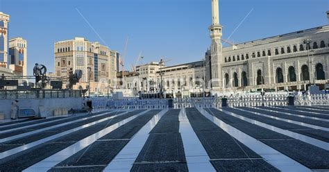 The Courtyard Of The Grand Mosque In Makkah Al Mukarramah In The