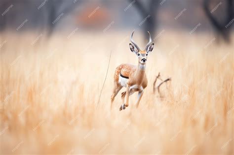 Premium Photo | Springbok sprinting from predators