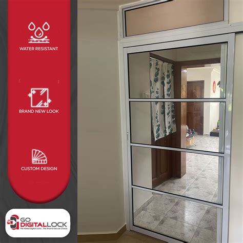 Sliding Kitchen Glass Door - Go Digital Lock