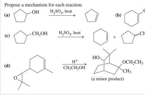 Solved Propose A Mechanism For Each Reaction Chegg